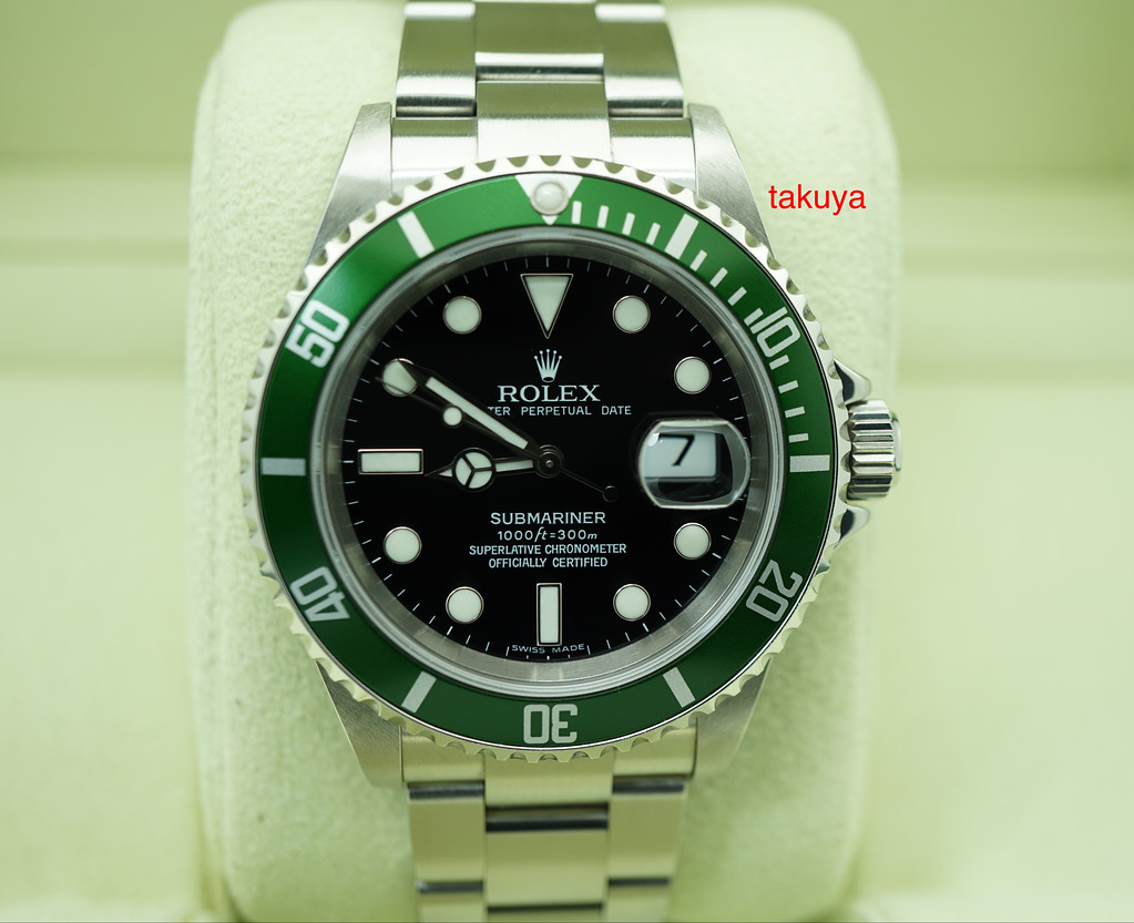 Rolex Submariner Date Kermit Green Bezel Steel Mens Automatic Watch Z 16610  - Jewels in Time