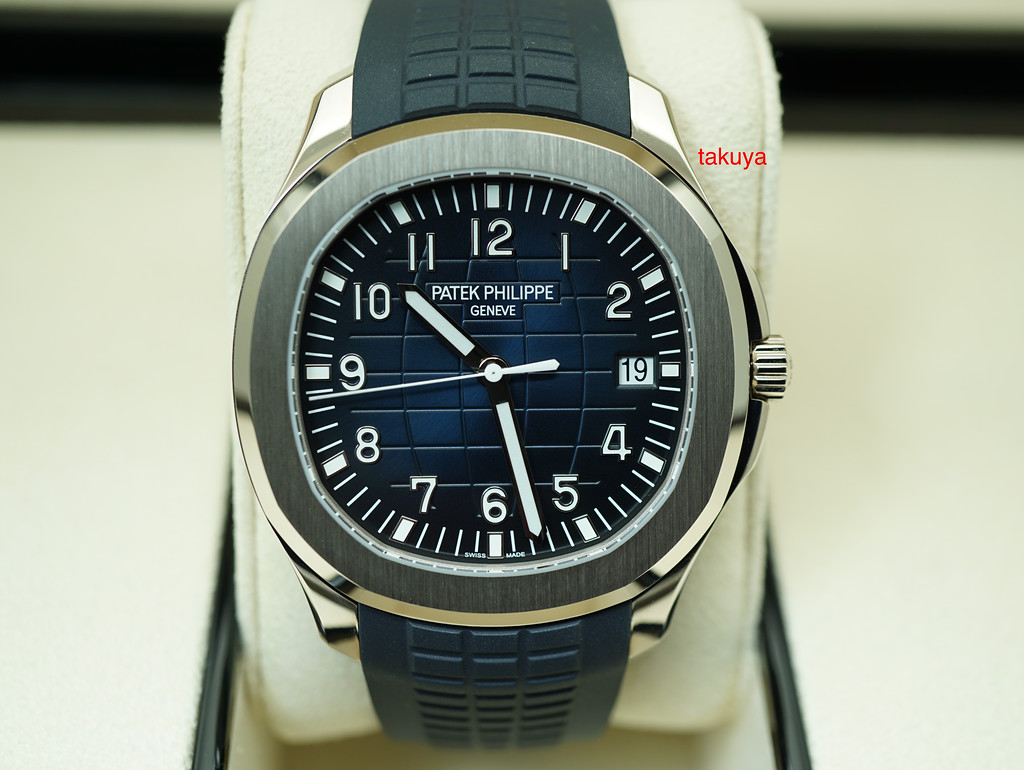 Patek Philippe 5168G-001 Aquanaut Blue Dial 42mm White Gold Watch Box and  Papers