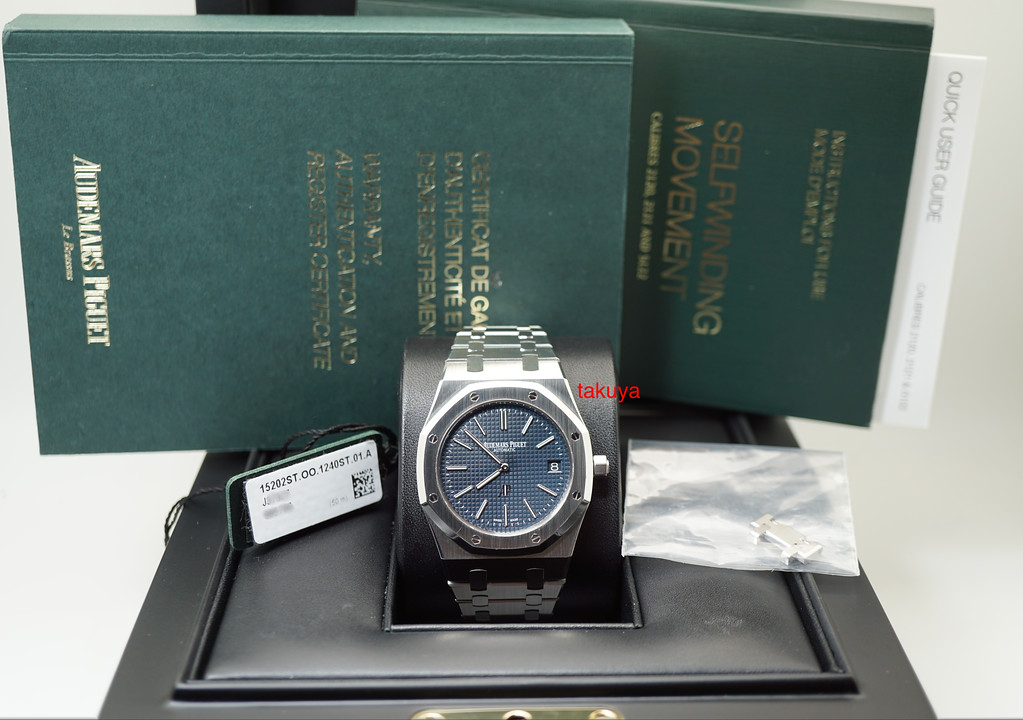 Audemars PIGUET ROYAL OAK JUMBO ULTRA THIN 15202ST BLUE J SERIES