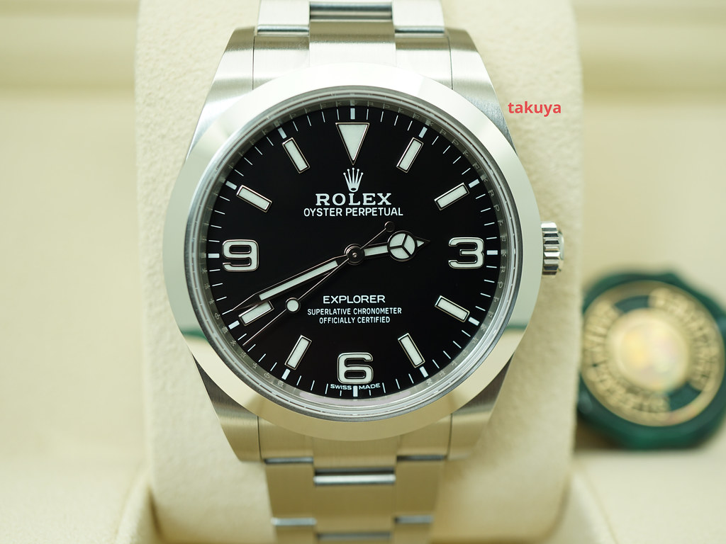 BRAND NEW Rolex 214270 EXPLORER I FULL LUME DIAL 39MM 2021