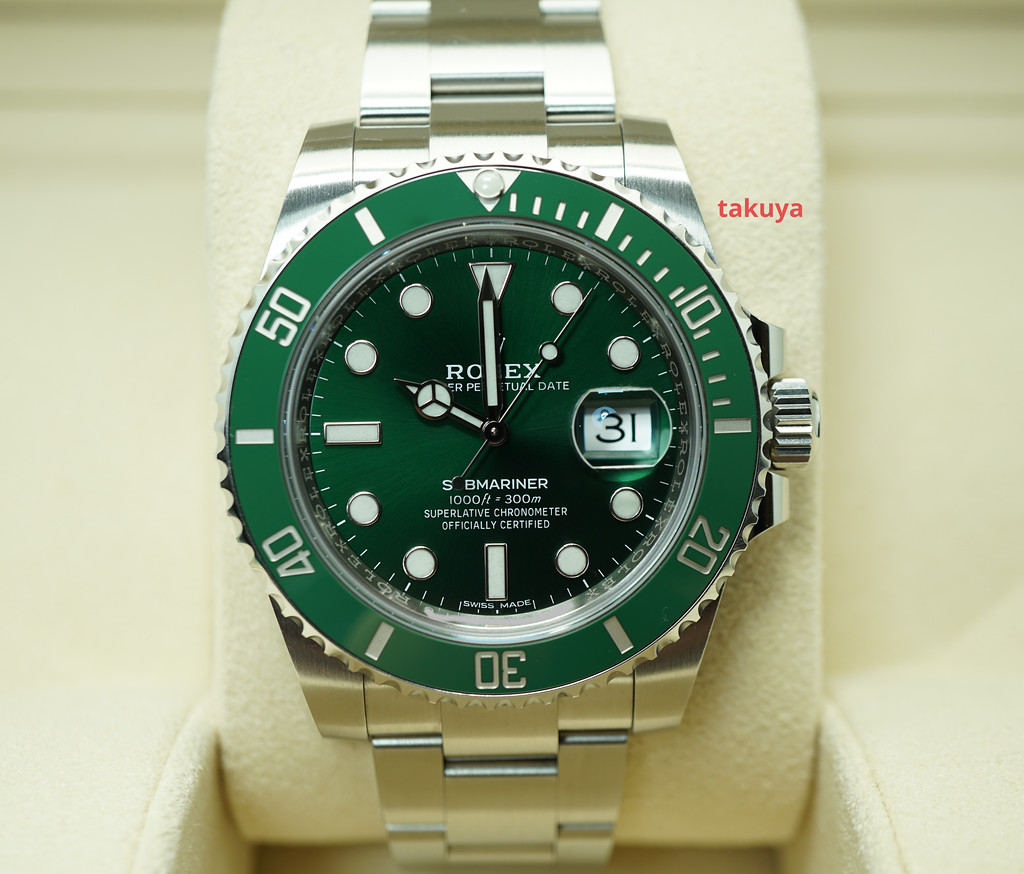 Rolex 116610LV SUBMARINER HULK GREEN DIAL RANDOM 2020 WARRANTY COMPLETE ...