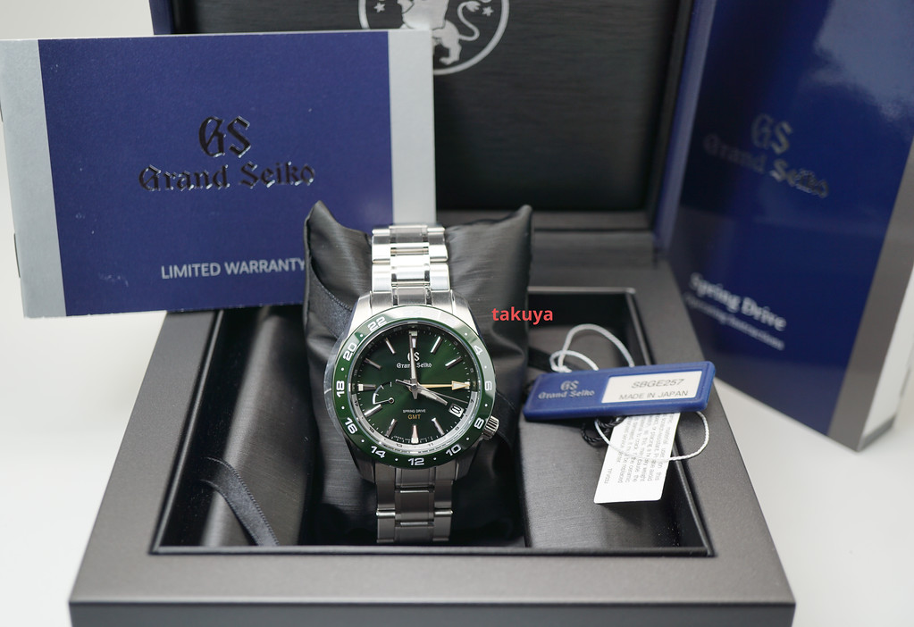 Grand Seiko SPORT COLLECTION SPRING DRIVE GMT SBGE257 GREEN 2020 FULL ...