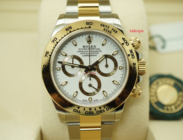 NEW Rolex 116503 DAYTONA TWO TONE YELLOW GOLD SS WHITE DIAL 2021 FULL SET