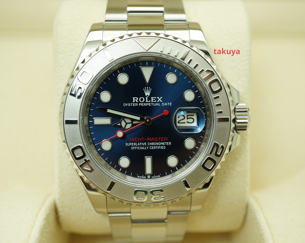 Rolex 126622 YACHTMASTER PLATINUM BEZEL BLUE DIAL 40MM 2020 FULL SET ...