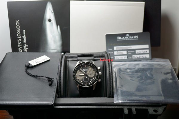 Blancpain FIFTY FATHOMS BATHYSCAPHE CHRONOGRAPH FLYBACK SS FULL SET - Image 2