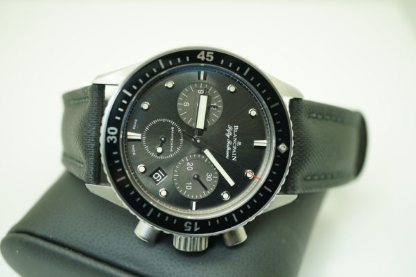 Blancpain FIFTY FATHOMS BATHYSCAPHE CHRONOGRAPH FLYBACK SS FULL SET - Image 8