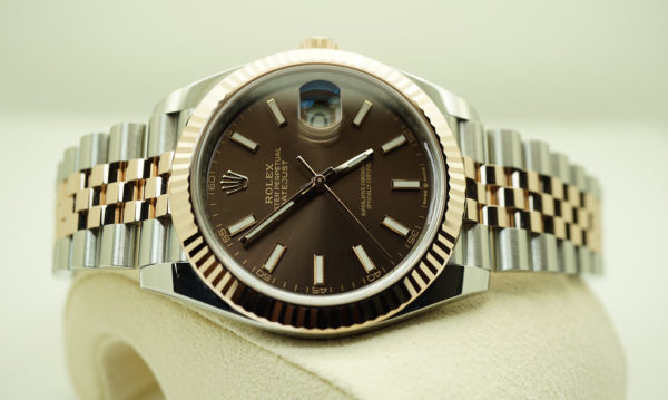 Rolex 126331 DATEJUST 41 ROSE GOLD STEEL CHOCOLATE DIAL JUBILEE 2021 FULL SET - Image 10