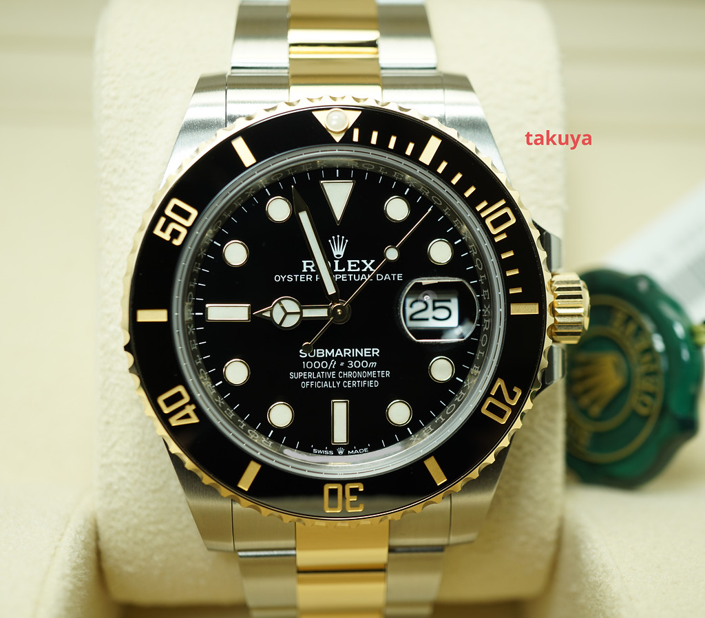 BRAND NEW Rolex 126613LN SUBMARINER 18K YG STEEL BLACK DIAL 41MM NEW ...