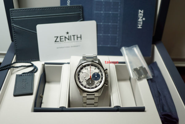 NEW ZENITH CHRONOMASTER ORIGINAL El PRIMERO STAINLESS STEEL 38MM 2021 FULL SET - Image 2