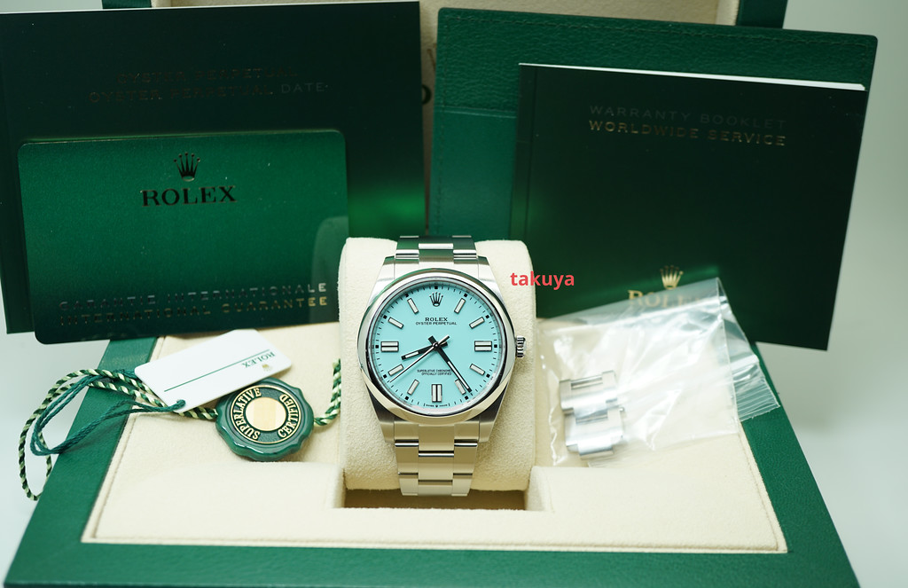 rolex oyster perpetual 2021 turquoise dial