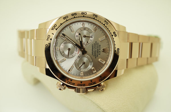 BRAND NEW Rolex 116505 DAYTONA 18K ROSE GOLD DIAMOND BAGUETTE DIAL 2021 FULL SET - Image 9