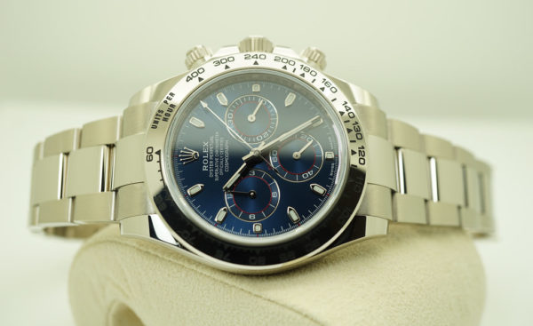 Rolex 116509 DAYTONA 18K WHITE GOLD BLUE DIAL 2021 WARRANTY COMPLETE SET - Image 10