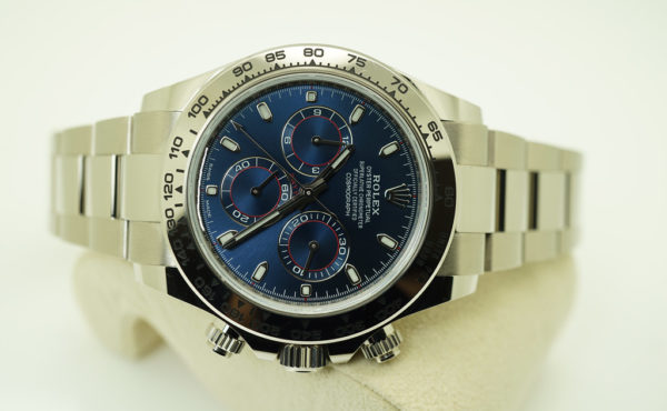 Rolex 116509 DAYTONA 18K WHITE GOLD BLUE DIAL 2021 WARRANTY COMPLETE SET - Image 9