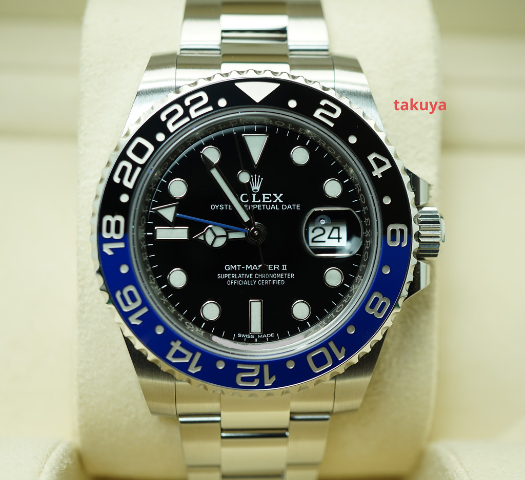 Rolex 116710BLNR GMT MASTER 2 BLACK BLUE BEZEL BATMAN 2019 WARRANTY ...