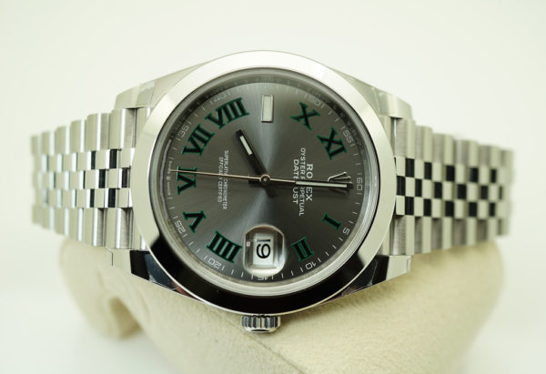 Rolex 126300 DATEJUST 41 WIMBLEDON DIAL JUBILEE BAND 2021 WARRANTY FULL SET - Image 9