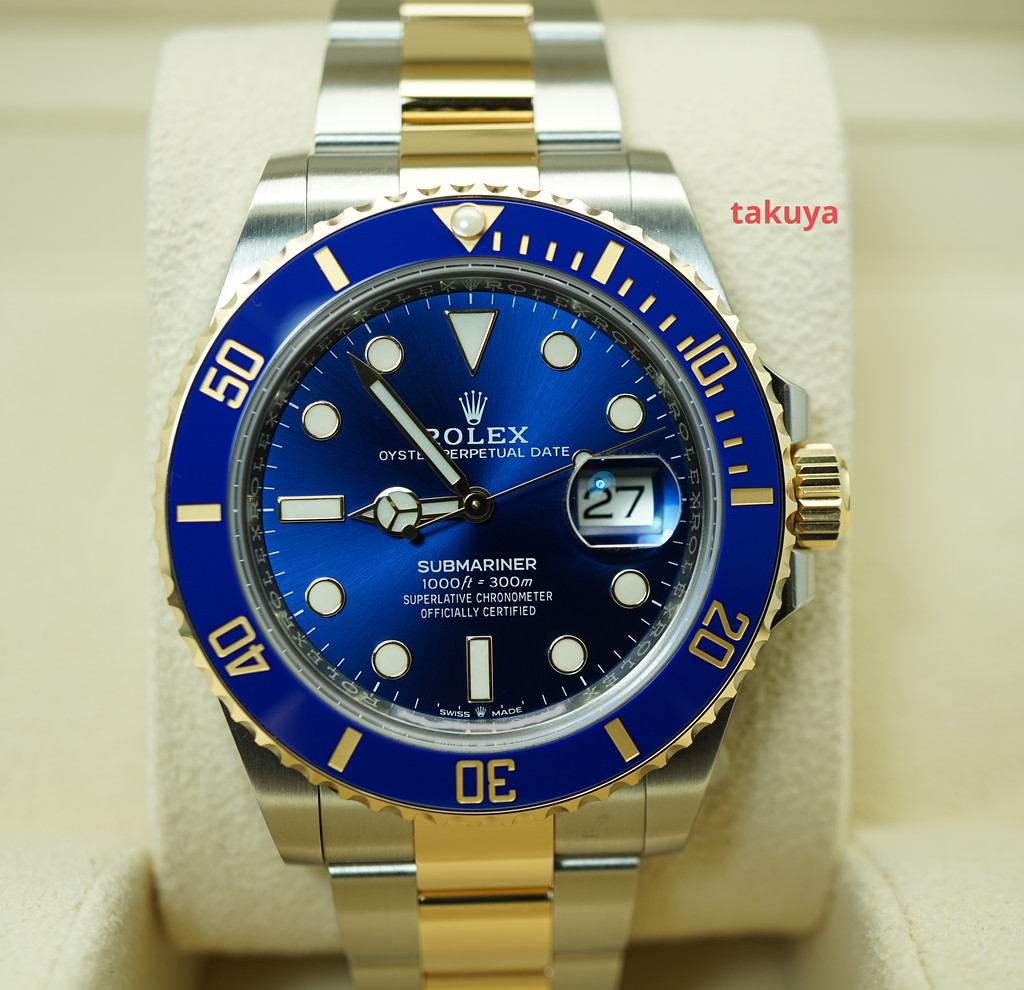 Rolex Submariner Date 41mm Two Tone Blue Dial 126613LB 2022 New