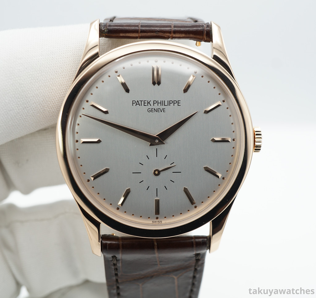 Patek PHILIPPE 5196R 18K ROSE GOLD CALATRAVA SILVER DIAL 37MM 2021 FULL SET Takuya Watches