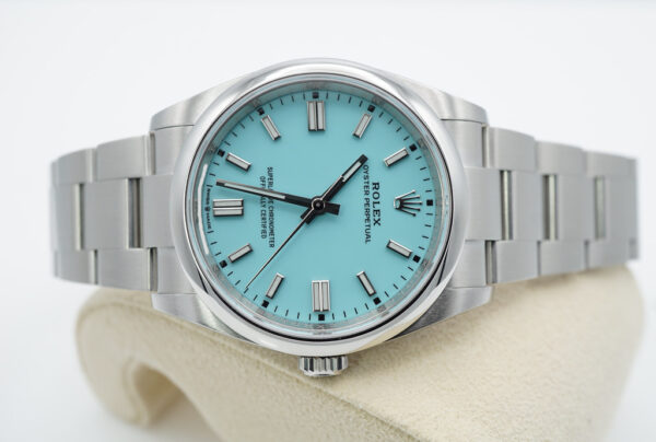 Rolex 126000 OYSTER PERPETUAL 36 TURQUOISE BLUE DIAL 2021 COMPLETE SET - Image 9