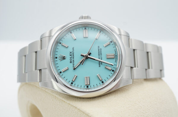 Rolex 126000 OYSTER PERPETUAL 36 TURQUOISE BLUE DIAL 2021 COMPLETE SET - Image 10