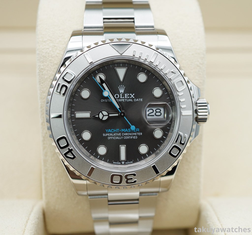 Rolex 126622 YACHTMASTER PLATINUM BEZEL SLATE DIAL 40MM 2020 FULL SET ...