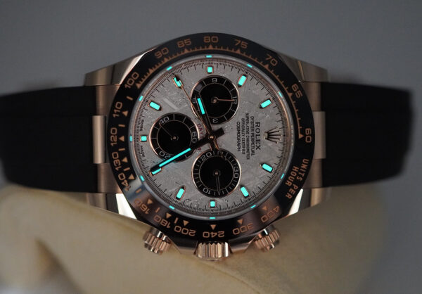 Rolex 116515LN DAYTONA 18K ROSE GOLD METEORITE DIAL 2022 WARRANTY FULL SET - Image 11