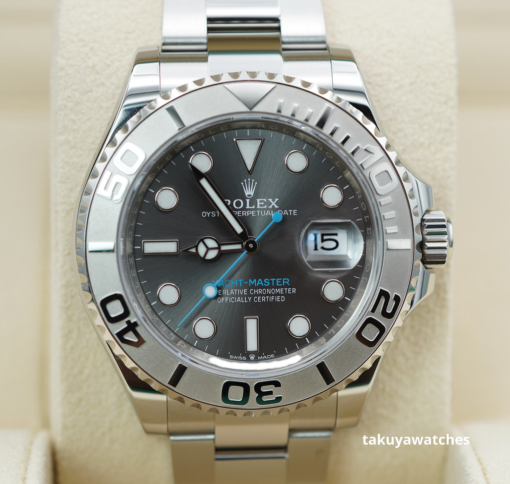 Rolex 126622 YACHTMASTER PLATINUM BEZEL SLATE DIAL 40MM 2023 WARRANTY ...