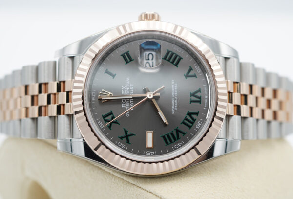 MINT Rolex 126331 DATEJUST 41 ROSE GOLD STEEL WIMBLEDON DIAL JUBILEE BAND FULL SET - Image 10