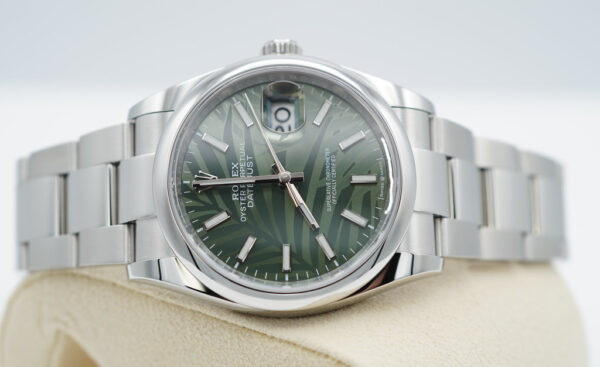 Rolex 126200 DATEJUST 36 PALM MOTIF DIAL OYSTER BAND 2022 COMPLETE SET - Image 10