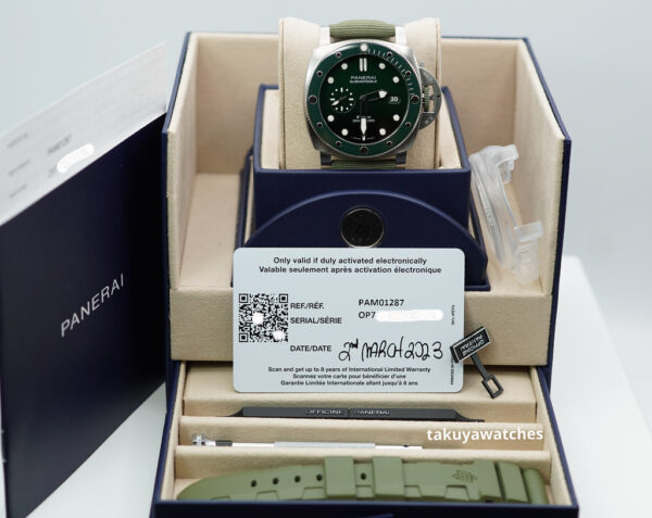 PANERAI PAM 1287 SUBMERSIBLE Quarantaquattro eSteel Verde Smeraldo 2023 FULL SET - Image 2