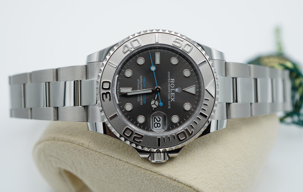 NEW Rolex 268622 YACHTMASTER PLATINUM BEZEL SLATE DIAL 37MM 2022 ...