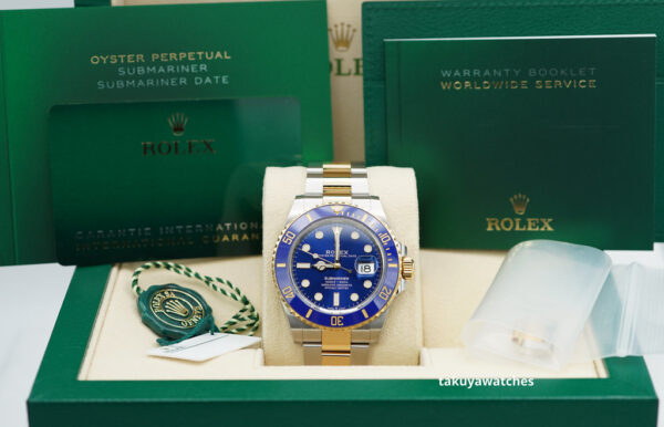 Rolex 126613LB SUBMARINER BLUESY YELLOW GOLD STEEL BLUE DIAL 2022 41MM FULL SET - Image 2