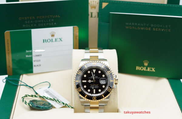 Rolex 126603 SEA-DWELLER 18K YELLOW GOLD STEEL 43MM 2019 WARRANTY FULL SET - Image 2