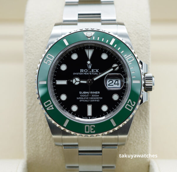 Rolex 126610LV SUBMARINER 41 GREEN BEZEL STARBUCKS 2021 WARRANTY COMPLETE SET