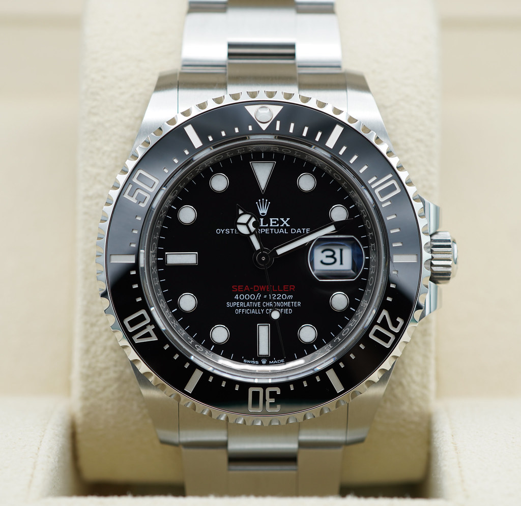 Rolex 126600 SEA-DWELLER 43MM CYCLOPS RED TEXT 2022 WARRANTY FULL SET ...