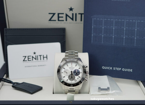 ZENITH CHRONOMASTER SPORT El PRIMERO WHITE TRICOLOR DIAL BRACELET 2021 WARRANTY - Image 2