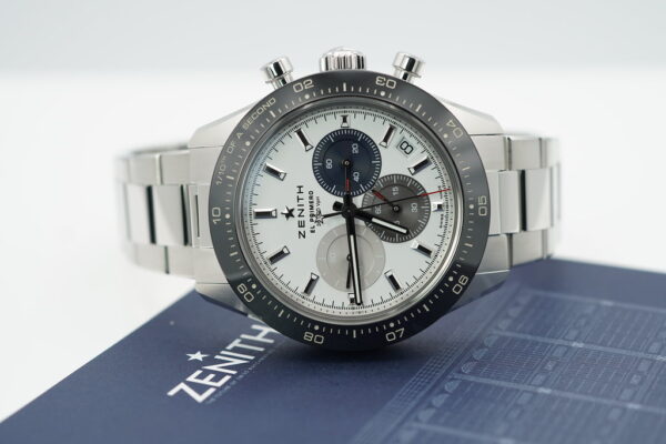 ZENITH CHRONOMASTER SPORT El PRIMERO WHITE TRICOLOR DIAL BRACELET 2021 WARRANTY - Image 10