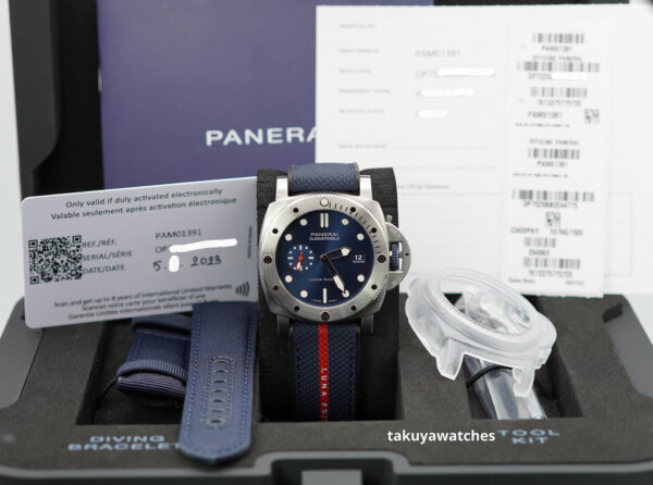 PANERAI PAM 1391 SUBMERSIBLE Quarantaquattro LUNA ROSSA 44MM 2023 FULL SET - Image 2