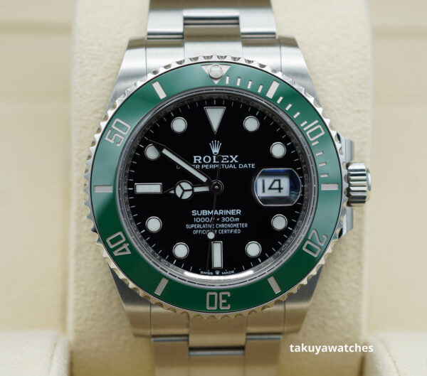 Rolex 126610LV SUBMARINER 41 GREEN BEZEL STARBUCKS 2021 WARRANTY COMPLETE SET