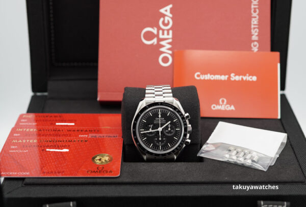 Omega SPEEDMASTER PROFESSIONAL MOONWATCH 3861 SAPPHIRE 2021 WARRANTY FULL SET - Image 2