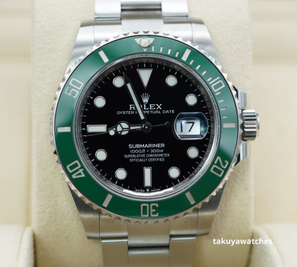 Rolex 126610LV SUBMARINER 41 GREEN BEZEL STARBUCKS WARRANTY COMPLETE SET