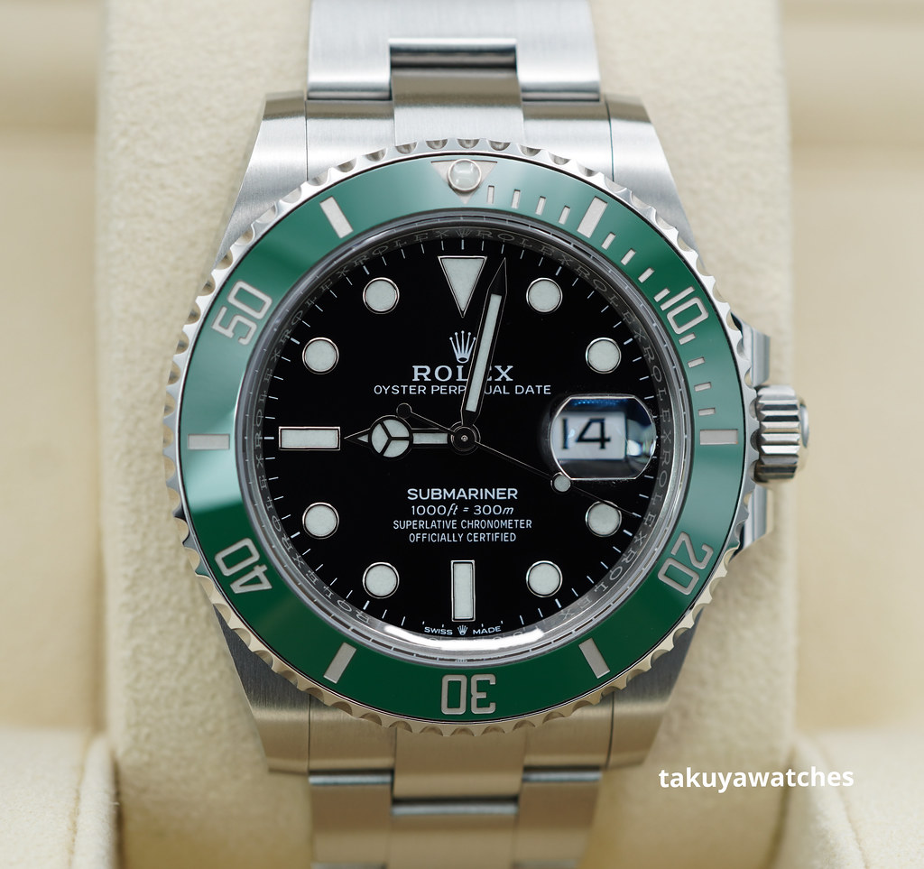 Rolex 126610LV SUBMARINER GREEN BEZEL STARBUCKS 41MM 2022 WARRANTY FULL SET  - Takuya Watches