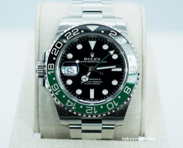 Rolex 126720VTNR GMT MASTER 2 LEFTY SPRITE GREEN BLACK BEZEL 2023 FULL SET