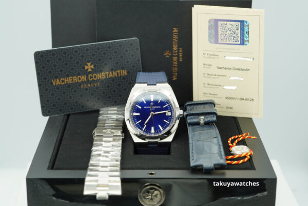 Vacheron CONSTANTIN OVERSEAS 4500V STAINLESS STEEL BLUE DIAL 2020 FULL SET - Image 2