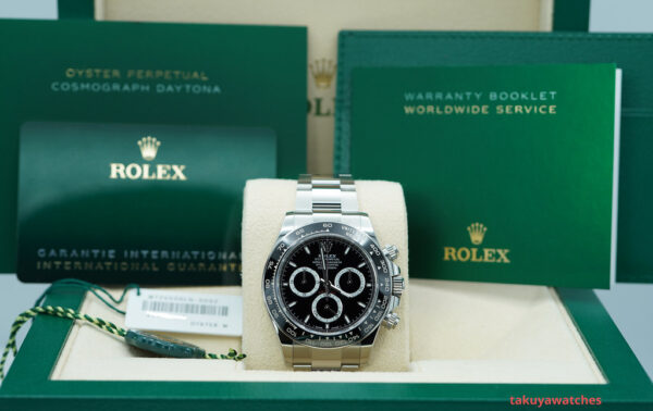 Rolex 126500LN DAYTONA STAINLESS STEEL BLACK DIAL NEW MODEL WARRANTY FULL SET - Image 2