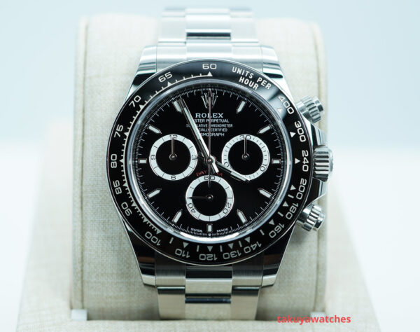 Rolex 126500LN DAYTONA STAINLESS STEEL BLACK DIAL NEW MODEL WARRANTY FULL SET