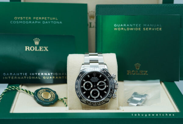 Rolex 116500LN COSMOGRAPH DAYTONA STEEL CERAMIC BEZEL BLACK DIAL 2022 FULL SET - Image 2