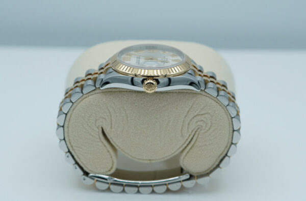 Rolex 278273 DATEJUST 31 YELLOW GOLD STEEL SILVER DIAMOND DIAL JUBILEE BAND FULL SET - Image 3