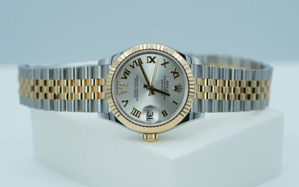 Rolex 278273 DATEJUST 31 YELLOW GOLD STEEL SILVER DIAMOND DIAL JUBILEE BAND FULL SET - Image 9