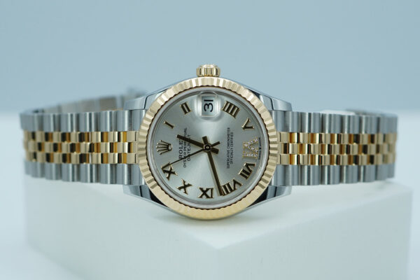 Rolex 278273 DATEJUST 31 YELLOW GOLD STEEL SILVER DIAMOND DIAL JUBILEE BAND FULL SET - Image 10