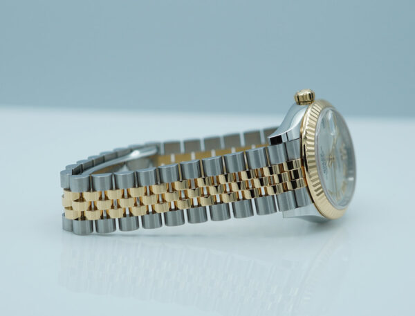 Rolex 278273 DATEJUST 31 YELLOW GOLD STEEL SILVER DIAMOND DIAL JUBILEE BAND FULL SET - Image 6